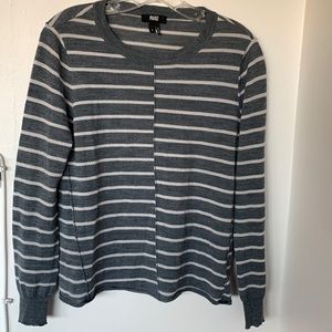 PAIGE WOOL ACRYLIC LIGHT GRAY STRIPED SWEATER